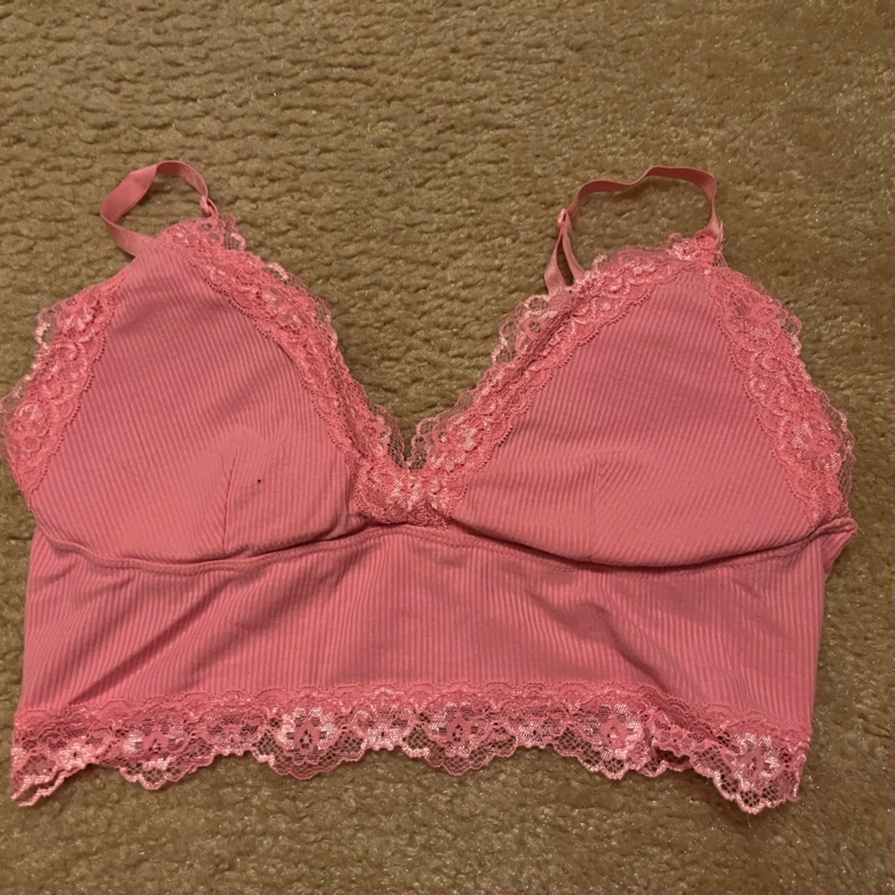 Women’s pink bralette